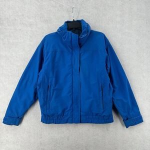 Lands’ End Jacket Womens MEDIUM Blue Full Zip Gore-tex Insulated Squall‎